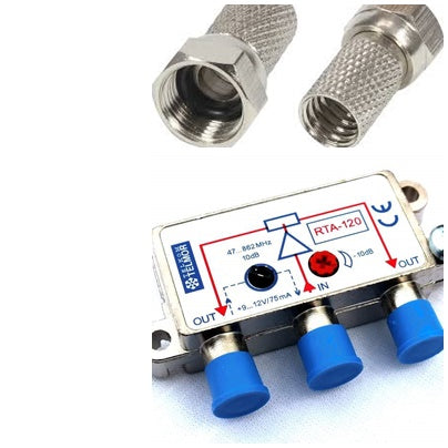 ACTIVE ANTENNA SPLITTER RTA-120 + PLUG F