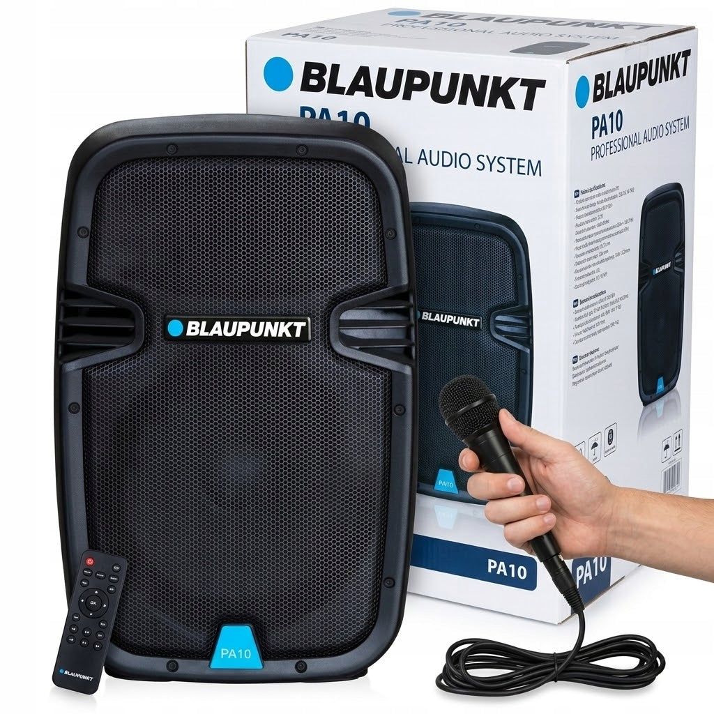 ACTIVE COLUMN BLAUPUNKT PA10 BLUETOOTH KARAOKE Rechargeable Remote Control Microphone