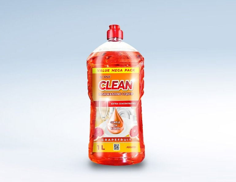 ACTIVE Clean Dishwashing Liquid 1L - Grapefruit