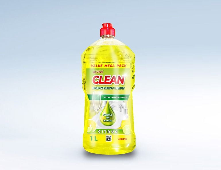 ACTIVE Clean Dishwashing Liquid 1L - Lemon