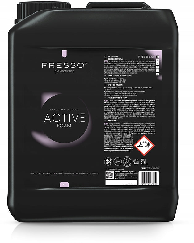 ACTIVE FOAM FOR PRE-WASHING CAR Fresso Active Foam 5L Removes Dirt Manufacturer Fresso