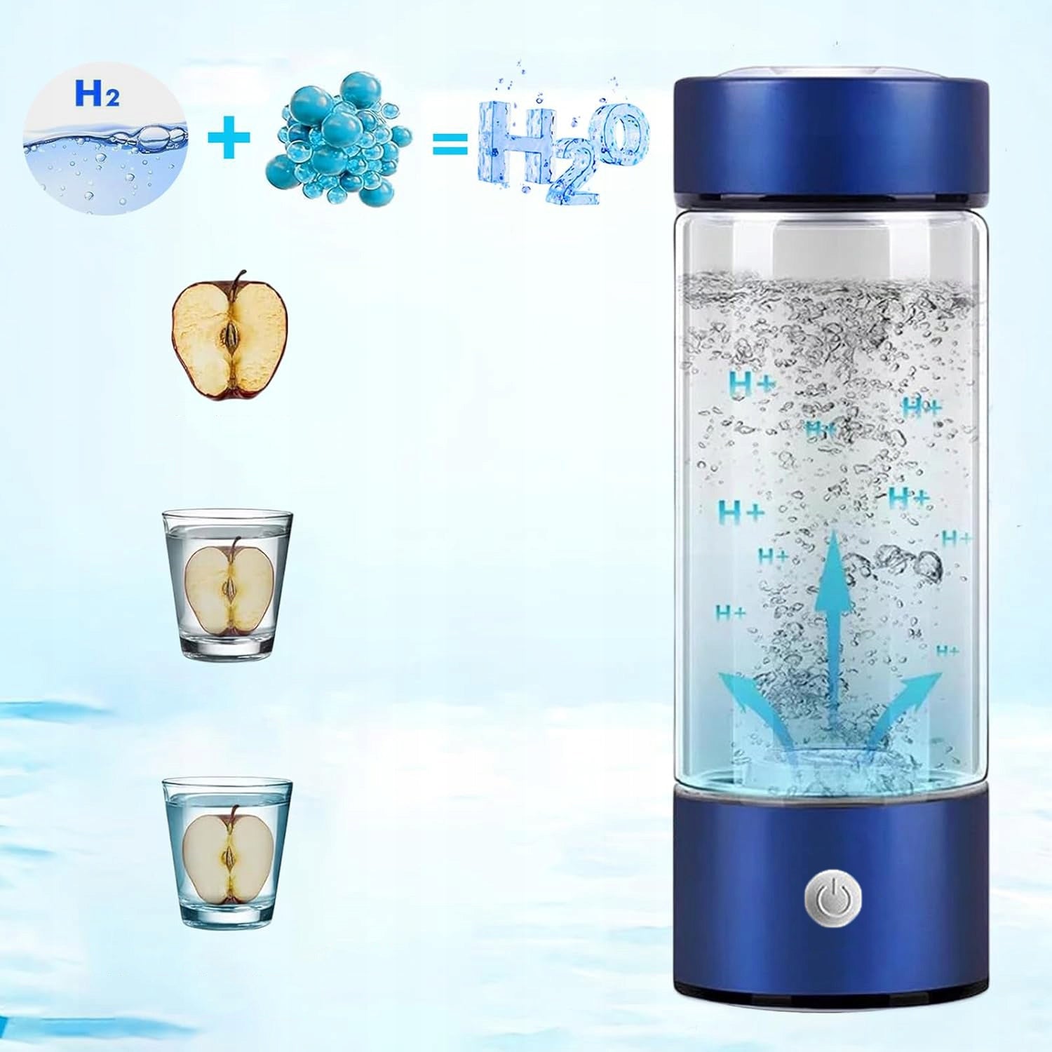ACTIVE HYDROGEN GENERATOR HYDROGEN WATER GLASS IONIZER PORTABLE 420ml Model other