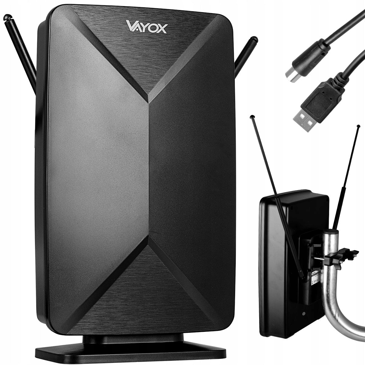 ACTIVE ROOM ANTENNA INDOOR OUTDOOR DVB-T2 TV TERRESTRIAL 4K VAYOX