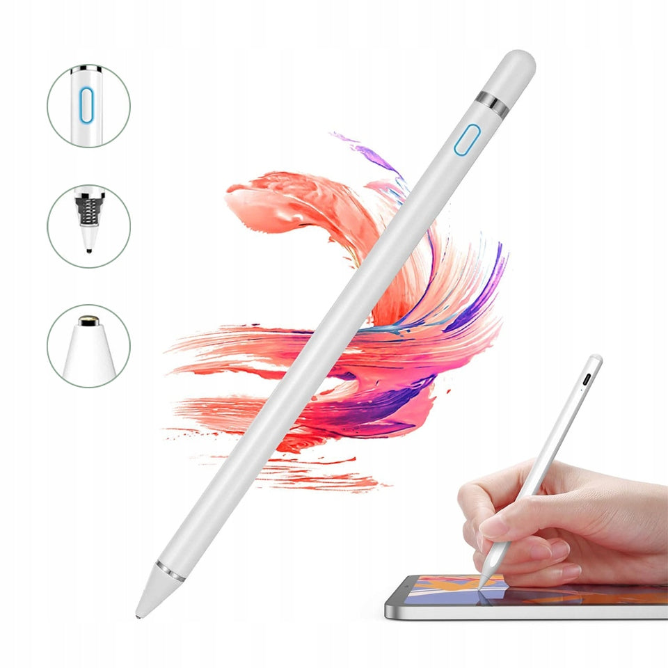 ACTIVE UNIVERSAL PENCIL STYLUS - STYLUS PEN FOR PHONE AND TABLET WHITE Manufacturer code 0795787711583