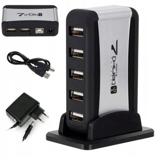 ACTIVE USB HUB 7 PORTS SPLITTER SWITCH 2.0 Packaging status original