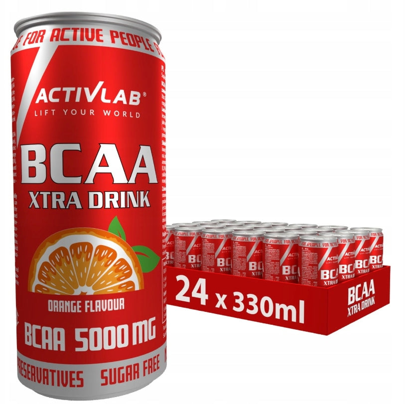 ACTIVLAB BCAA XTRA DRINK 24X330ML ORANGE SODA
