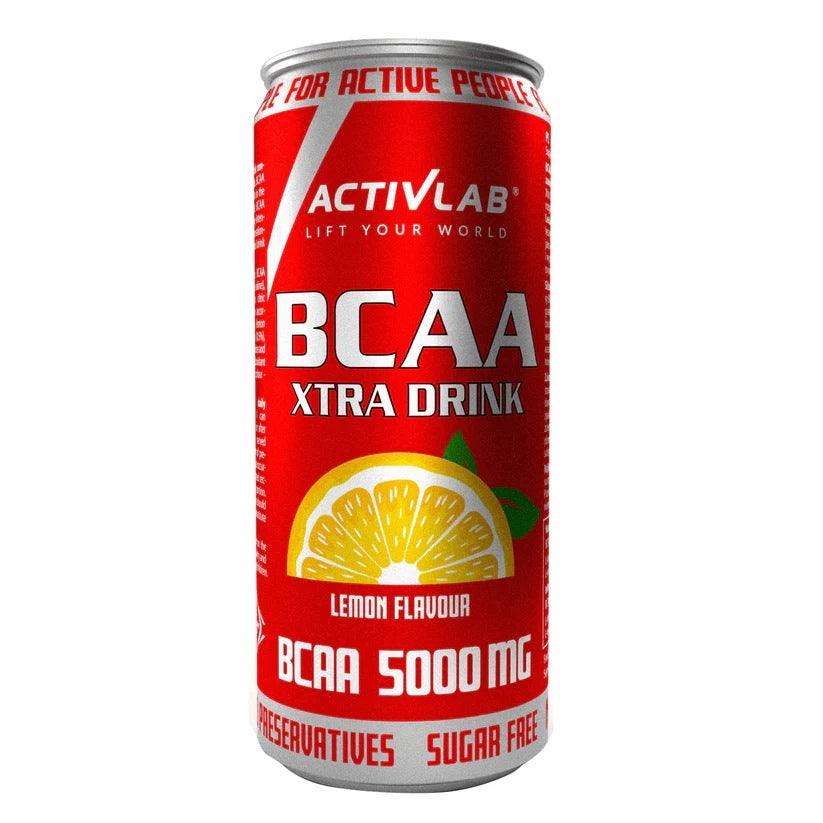 ACTIVLAB BCAA XTRA DRINK 5000MG BCAA AMINO ACIDS SUGAR FREE|330 ml LEMON Packaging status original