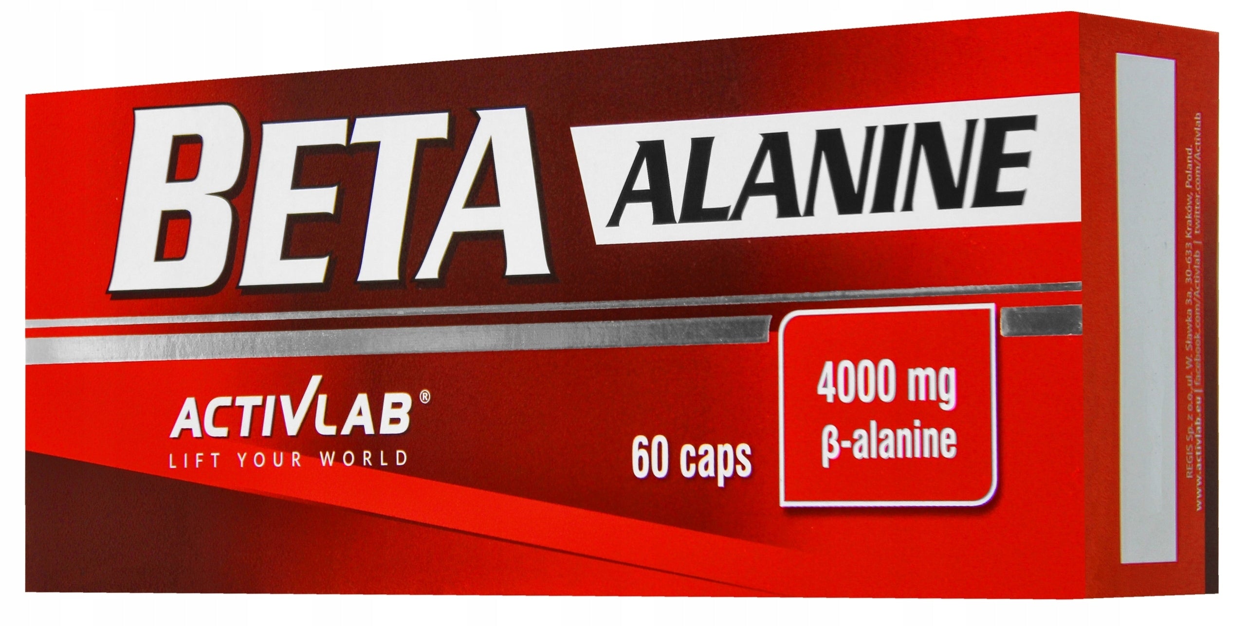 ACTIVLAB BETA ALANINE 60 kaps. Expiration date at least six months from the date of purchase