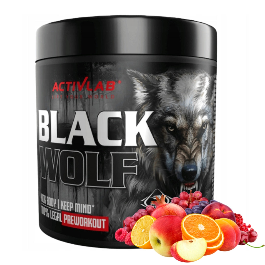 ACTIVLAB BLACK WOLF 300G MULTIFRUIT PRE-WORKOUT POWER ENERGY