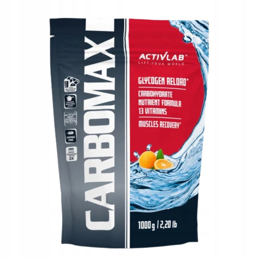 ACTIVLAB CARBOMAX ENERGY POWER 1000 g CARBO HYDRATION ELECTROLYTE ENERGY Expiration date at least six months from the date of purchase