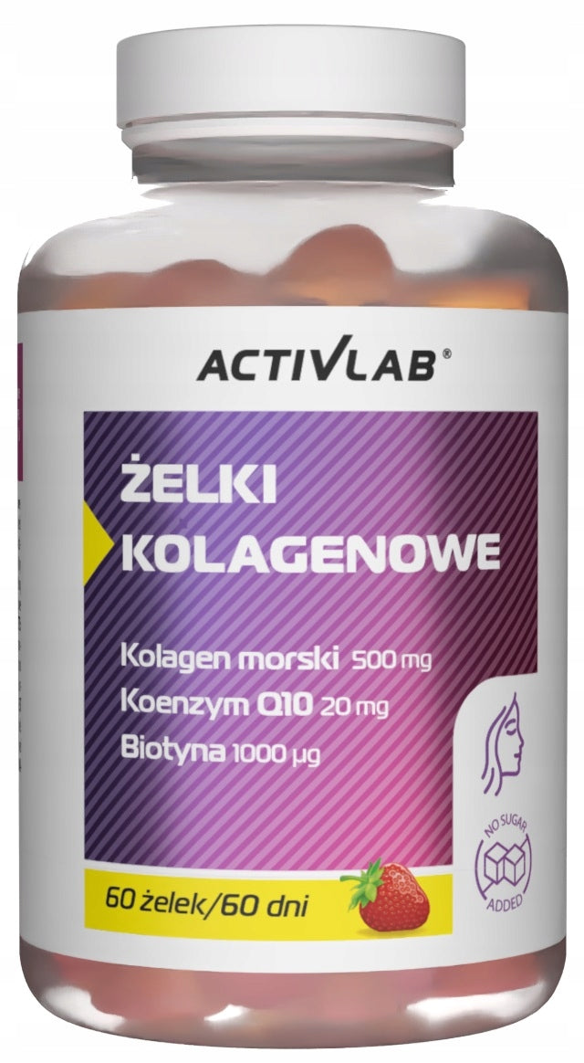 ACTIVLAB COLLAGEN GUMMIES 60pcs COLLAGEN FISH COENZYME BIOTIN