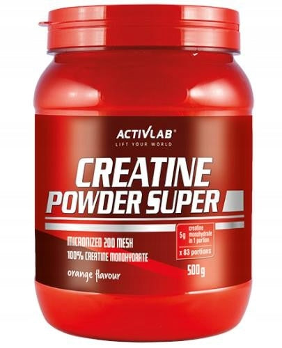 ACTIVLAB CREATINE POWDER SUPER ORANGE 500G CREATINE MONOHYDRATE STRENGTH Expiration date at least 1 year from the date of purchase
