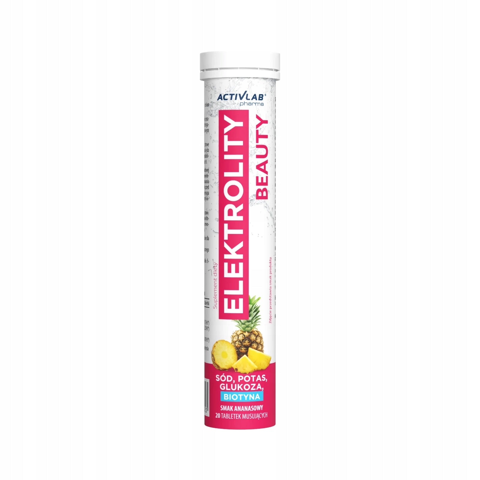 ACTIVLAB ELECTROLYTES BEAUTY 20 TABLETS PINEAPPLE HYDRATION ENERGY Expiration date at least 1 year from the date of purchase