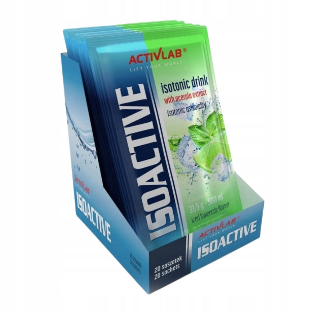 ACTIVLAB ISO ACTIVE 31.5 g ISOTONIC DRINK STIMULATION SODIUM POTASSIUM MAGNESIUM Expiration date at least six months from the date of purchase