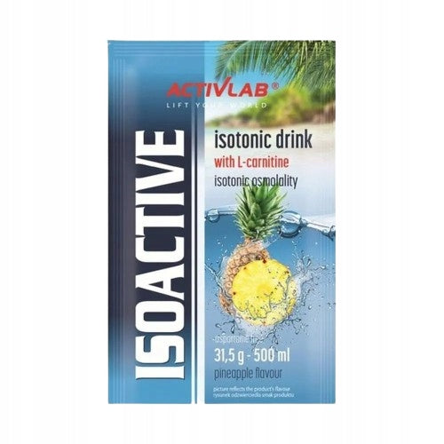 ACTIVLAB ISOACTIVE 3x31.5g ISOTONIC DRINK ISO HYDRATION ELECTROLYTES Manufacturer code siła, witalność, węglowodany