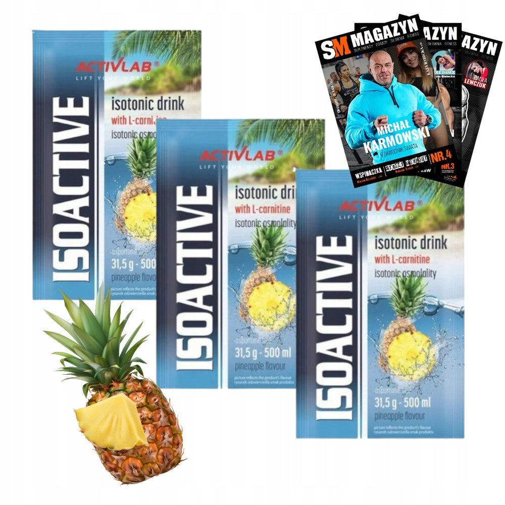 ACTIVLAB ISOACTIVE 3x31.5g ISOTONIC DRINK ISO HYDRATION ELECTROLYTES