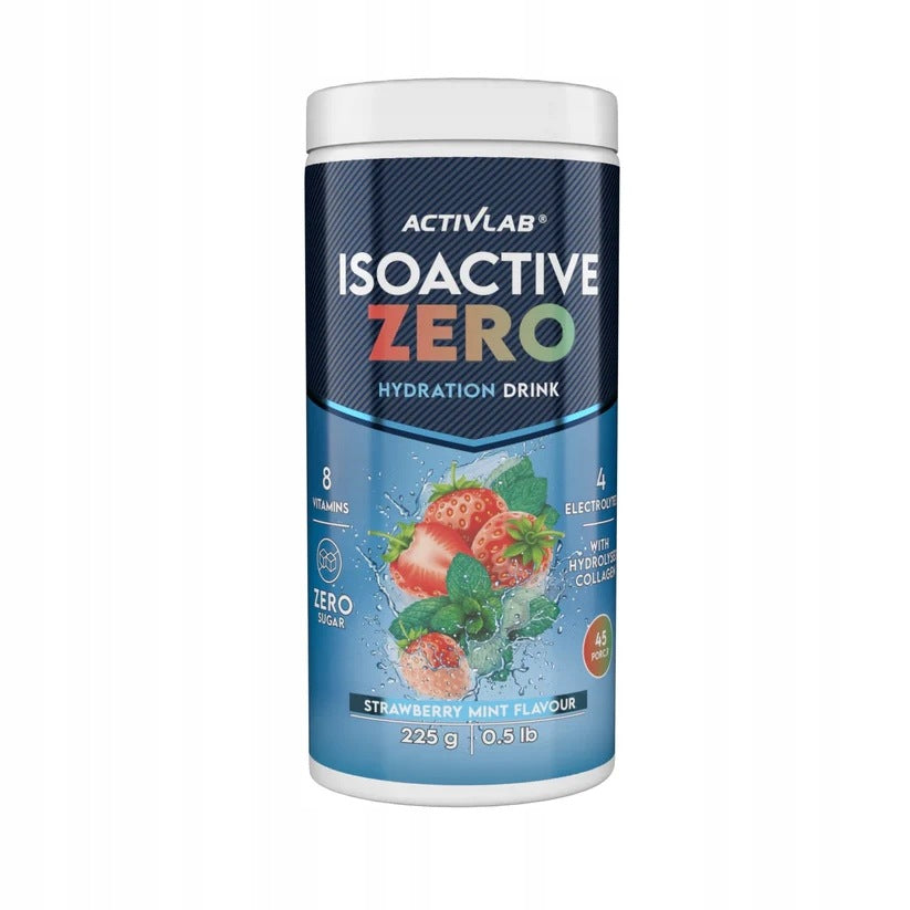 ACTIVLAB ISOACTIVE ZERO 225g ELECTROLYTES WITHOUT SUGAR taste strawberry-mint