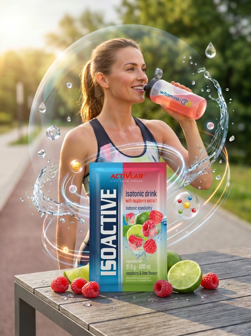 ACTIVLAB ISOTONIC functional electrolytes VITAMINS MINERALS raspberry-lime Expiration date at least six months from the date of purchase