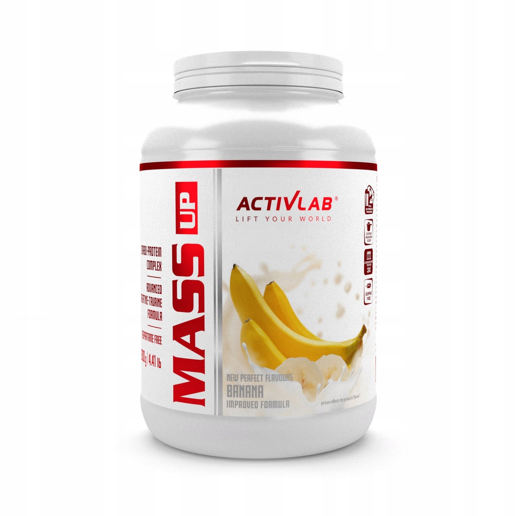 ACTIVLAB MASS UP 2000g Gainer for mass protein carbohydrates CREATINE Banana