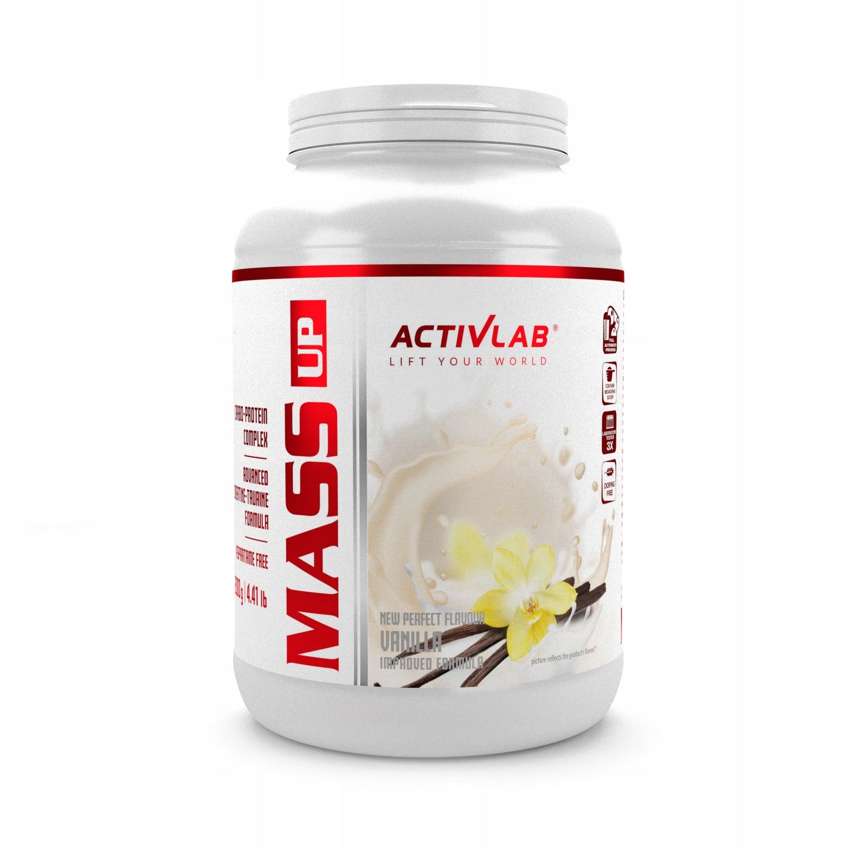 ACTIVLAB MASS UP 2000g Gainer for mass protein carbohydrates CREATINE Vanilla Expiration date at least 1 year from the date of purchase