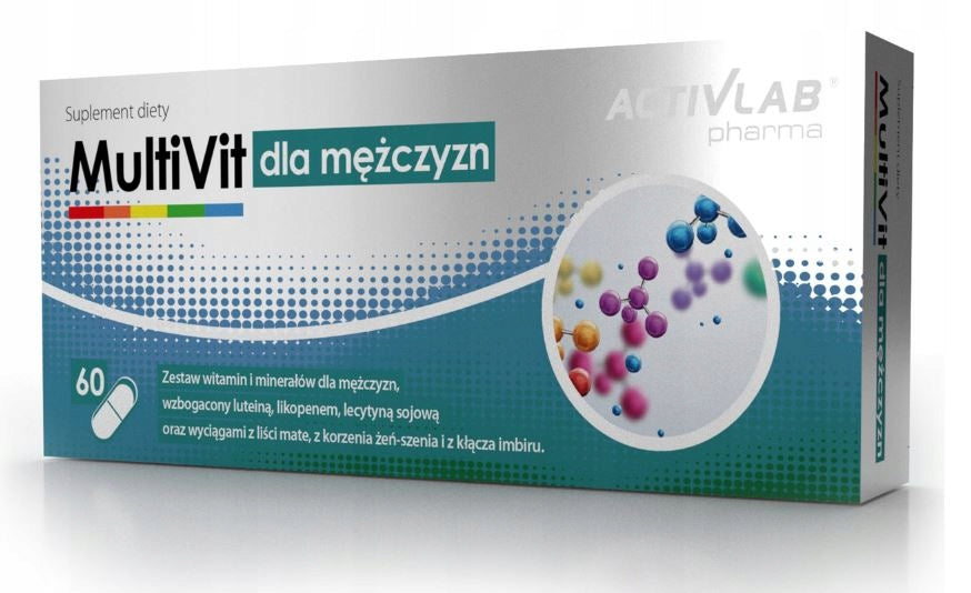 ACTIVLAB MULTIVIT FOR MEN 60 KAPS MULTIVITAMIN VITAMINS AND MINERALS