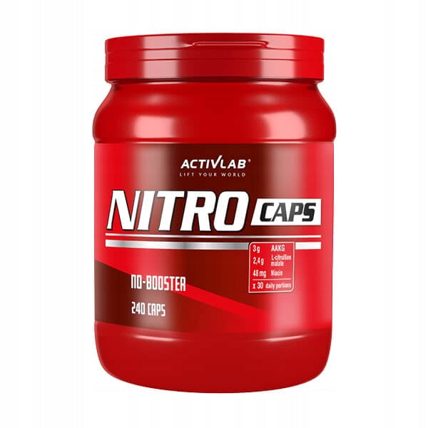 ACTIVLAB NITRO CAPS 240k AAKG CITRULLINE NIACIN PUMP