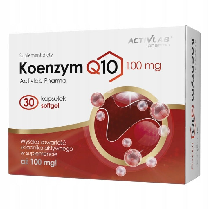 ACTIVLAB PHARMA COENZYME Q10 100mg 30 kaps HAIR SKIN NAILS HEART