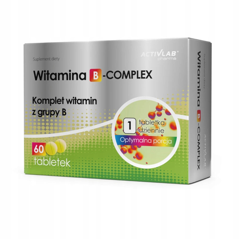 ACTIVLAB VITAMIN B-COMPLEX 60 tabl NIACIN VIT B2 RESISTANCE STRESS BRAIN