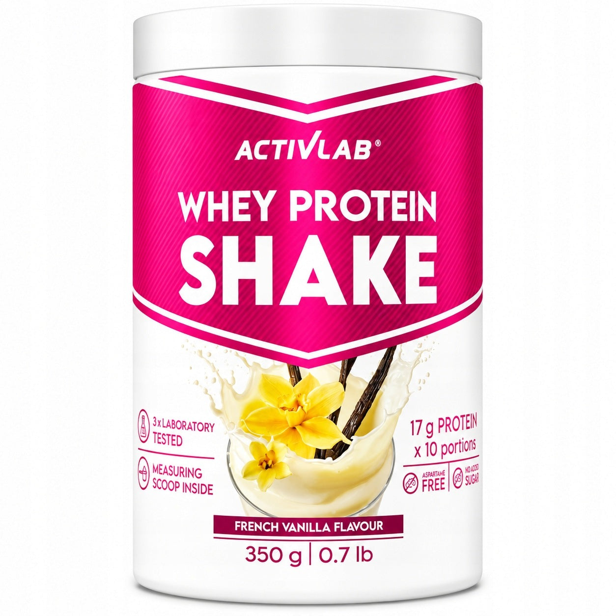 ACTIVLAB Whey Protein Shake French Vanilla Protein Conditioner 350g Packaging status original