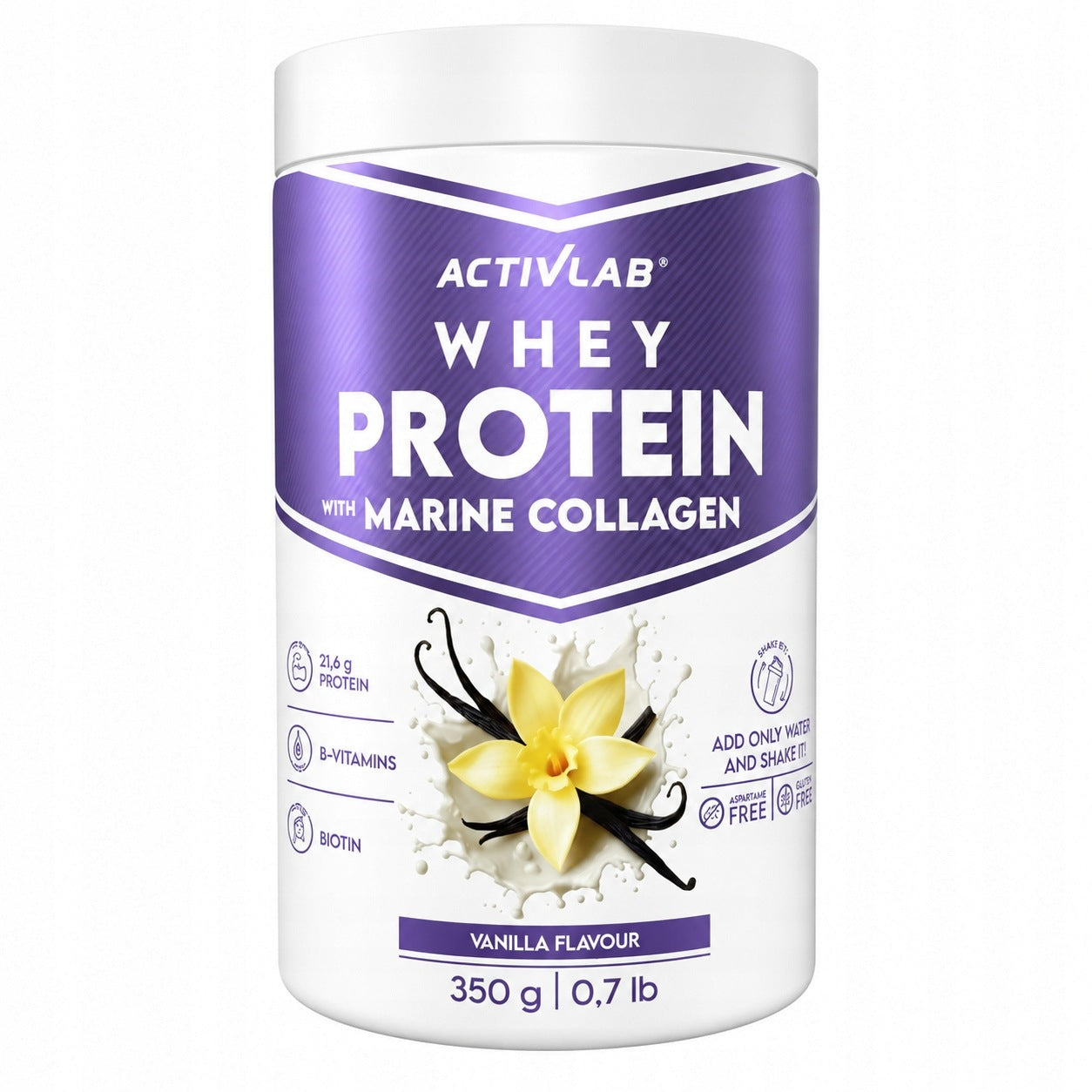 ACTIVLAB Whey Protein Vanilla Protein Conditioner 350g Expiration date not specified