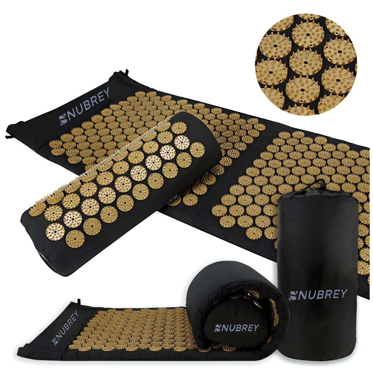 ACUPRESSURE MAT WITH SPIKES HEALTH PILLOW MASSAGE SET LARGE