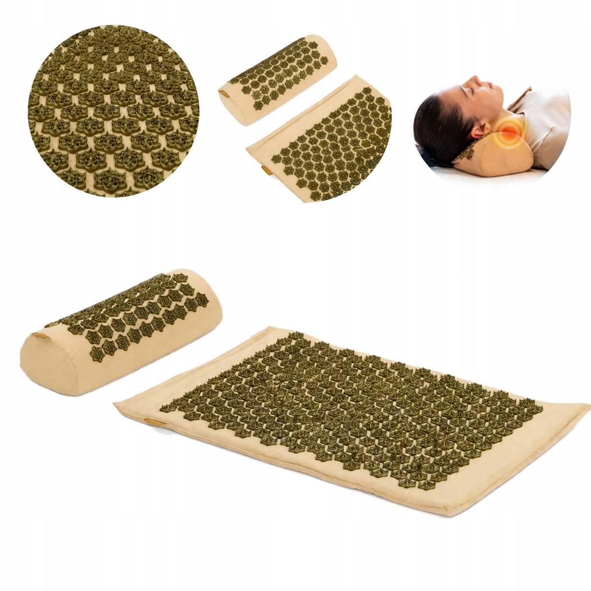 ACUPRESSURE MAT XTREXO WITH SPIKE CUSHION HEALTH RELAXING SET