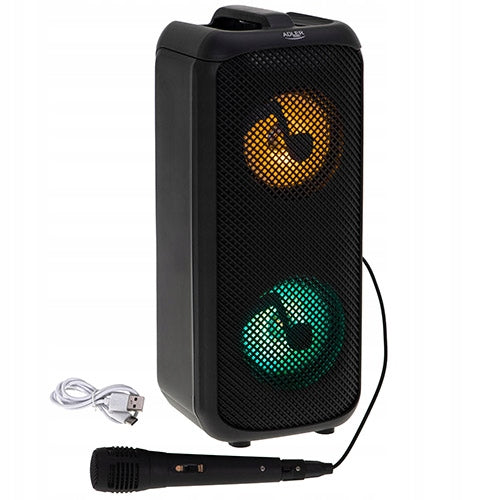 AD 1903 Bluetooth speaker with radio and karaoke – powerful sound and fun! Packaging status original