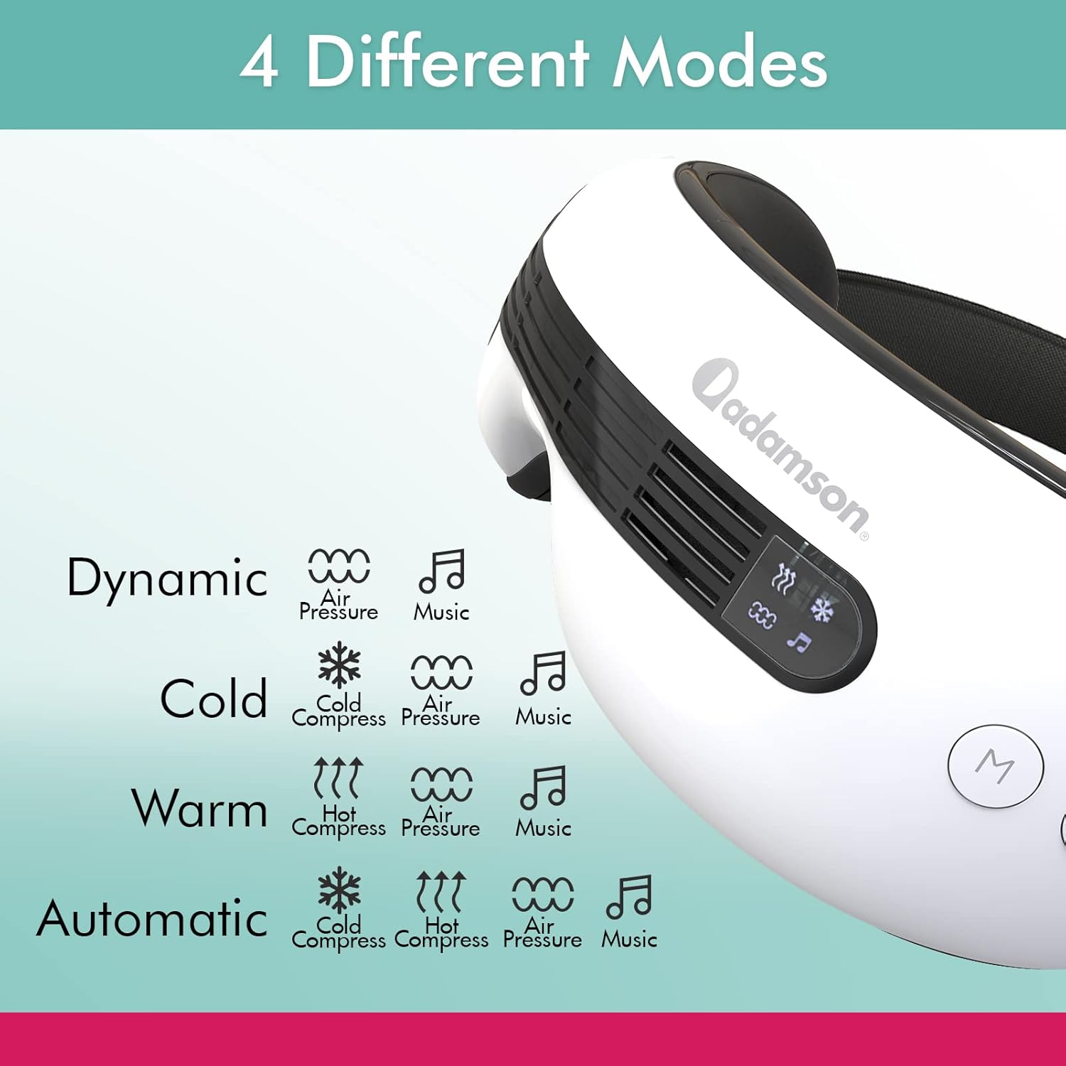 ADAMSON A80 WIRELESS EYE MASSAGER, MASSAGE GLASSES Packaging status original