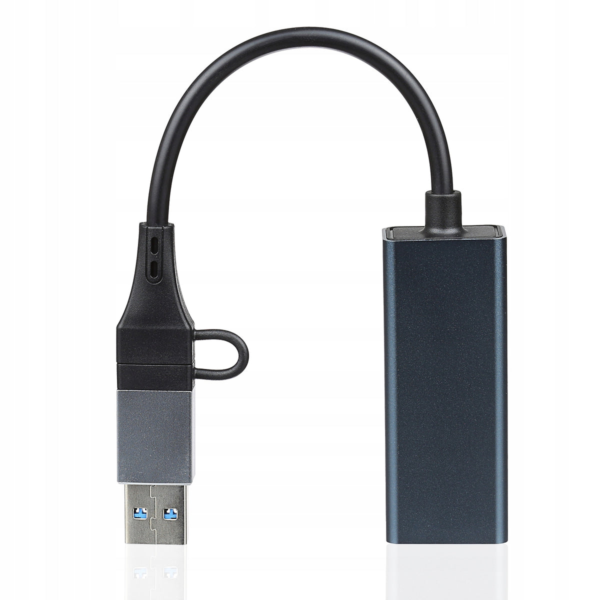 ADAPTER 2in1 USB C USB-C 3.0 GIGABIT LAN 100/1000Mbit RJ45 Manufacturer code 4718
