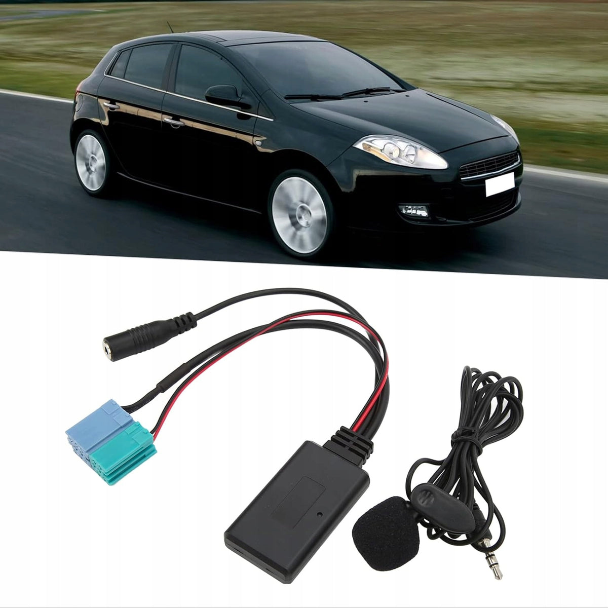 ADAPTER AUX BLUETOOTH FOR CAR RADIO 6 AND 8 POLE ABS Brand Adapter
