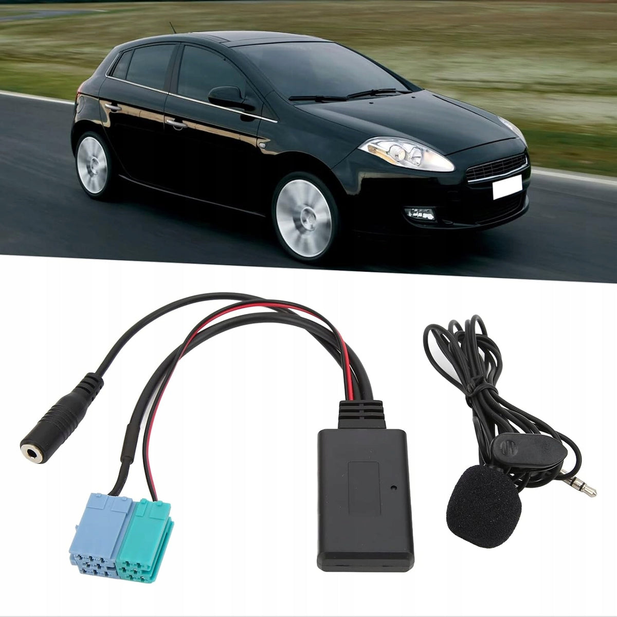 ADAPTER AUX BLUETOOTH FOR CAR RADIO 6 AND 8 POLE ABS Manufacturer code 0606041178823
