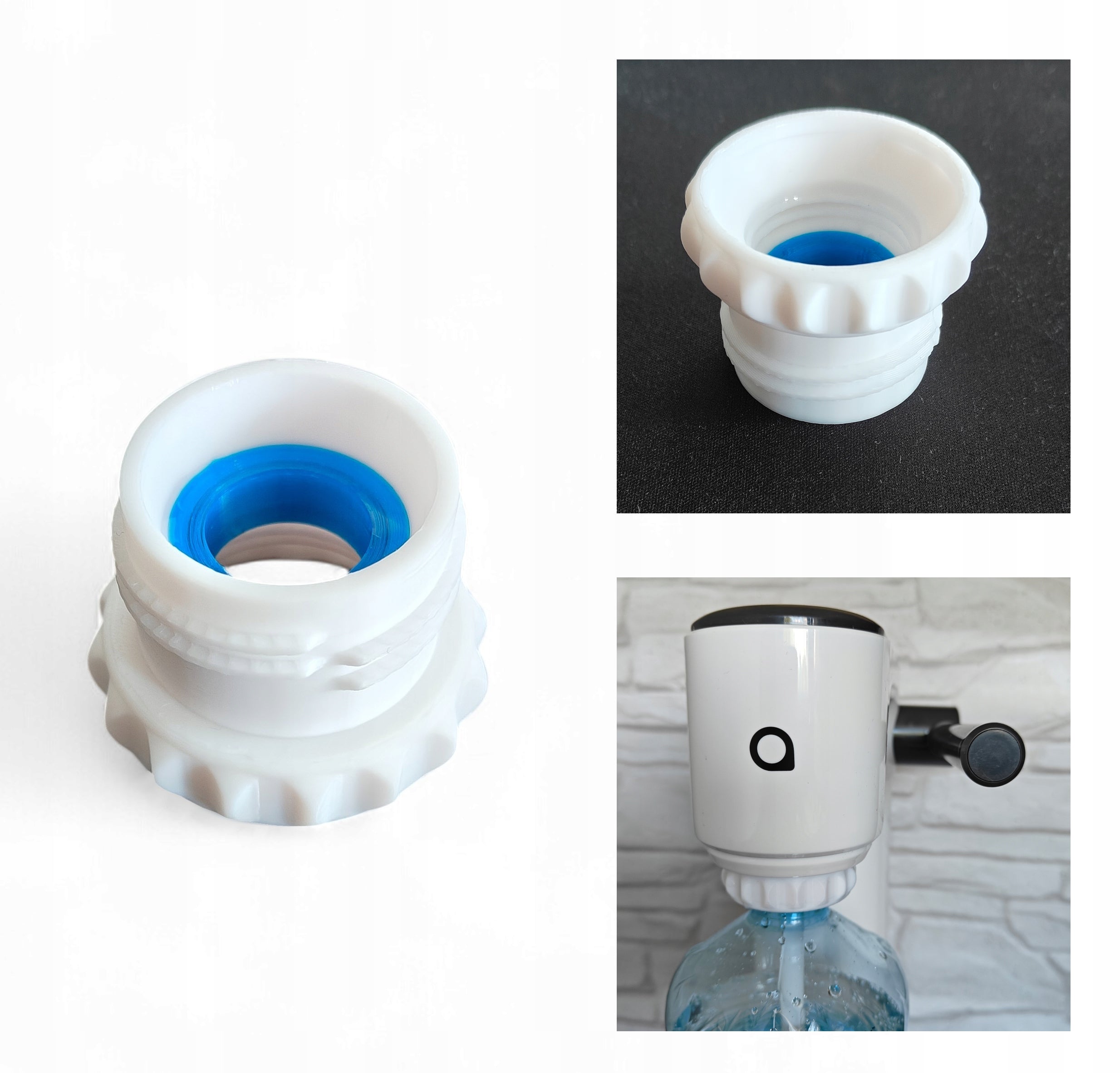 ADAPTER BUTELEK PET DO SATURATORA AQUAFLOOW BUBBWATER - BIAŁY