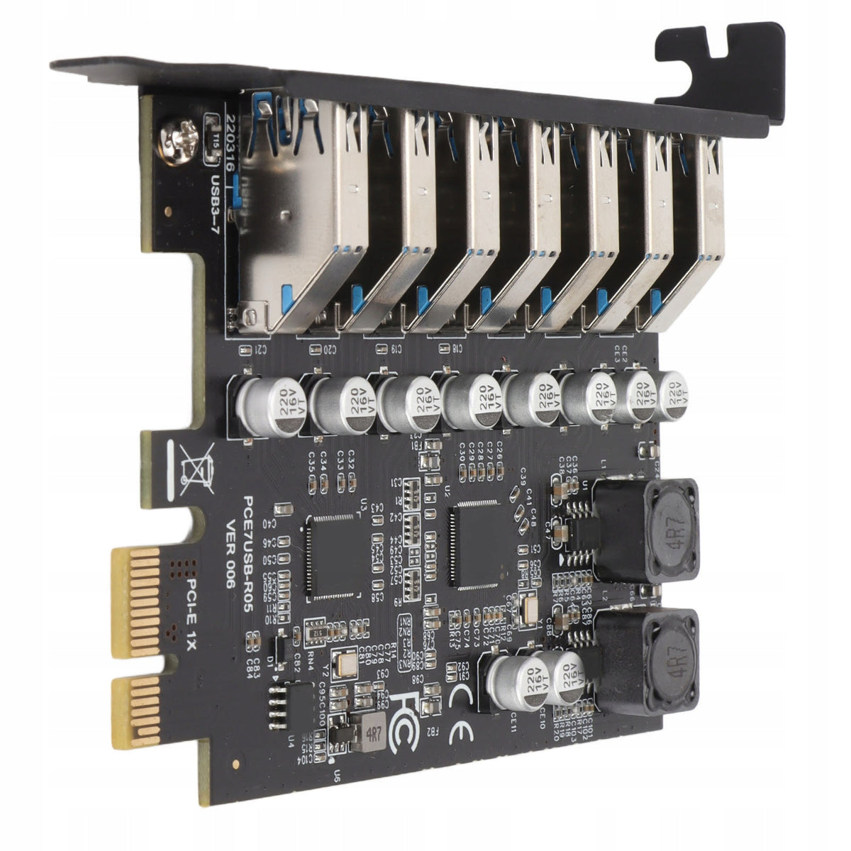 ADAPTER CARD FOR COMPUTER PC PCI PCIE FOR 7 USB 3.2 PORTS Manufacturer no brand
