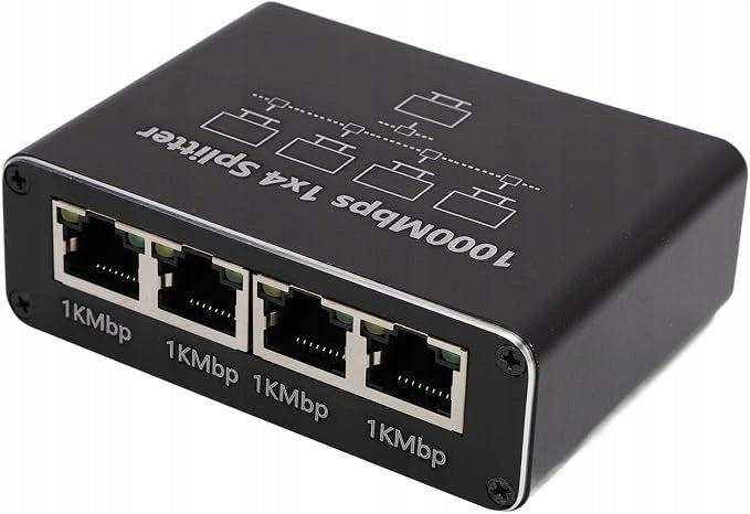 ADAPTER ETHERNET SPLITTER RJ45 1X4 GIGABIT 1000 MB/S SPLITTER LAN USB-C Manufacturer no brand