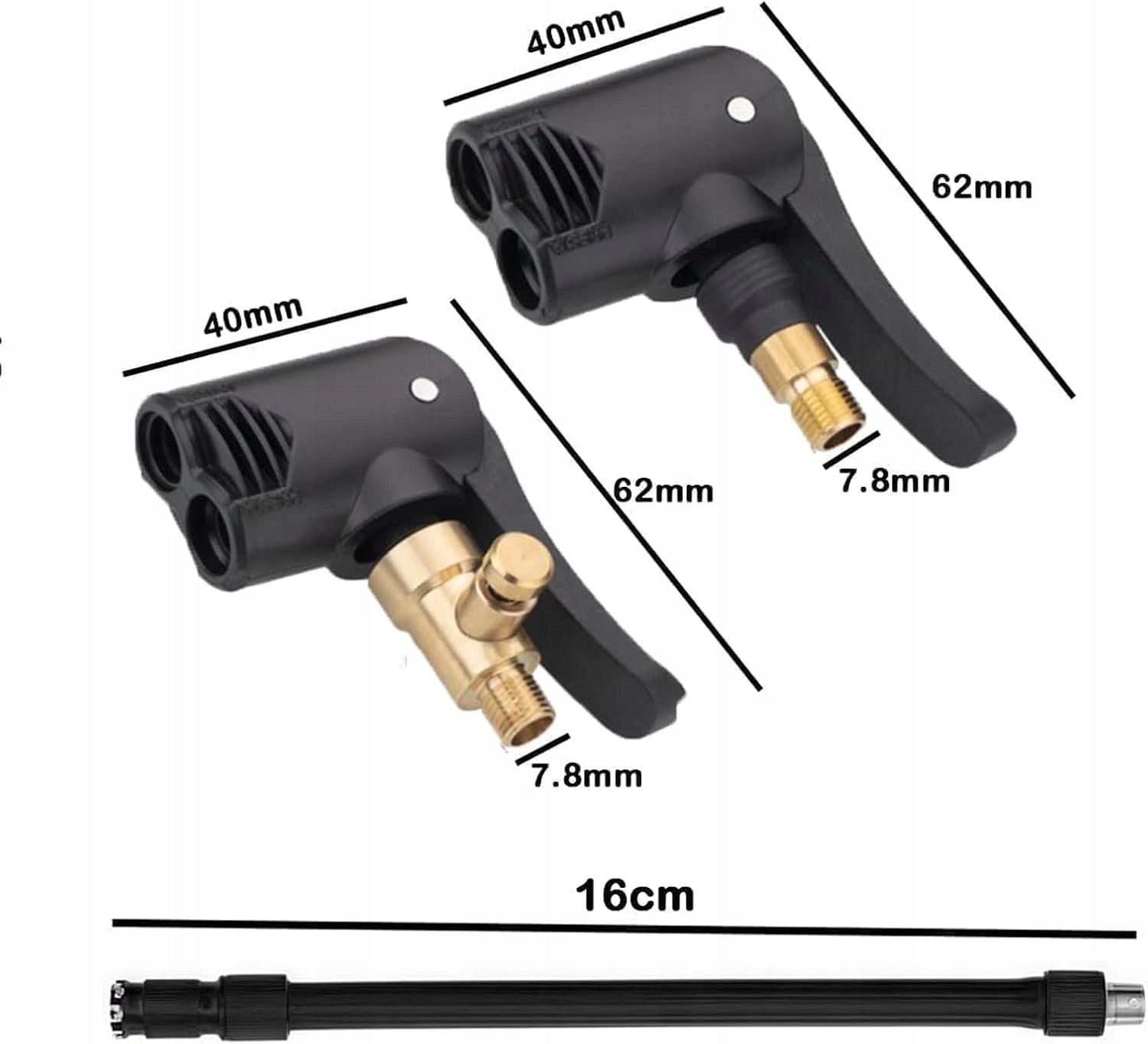 ADAPTER FOR BICYCLE CAR VALVES VALVE CONNECTION FOR TIRES Manufacturer code ADAPTER DO ZAWORÓW SAMOCHODOWYCH SHOPSENSE