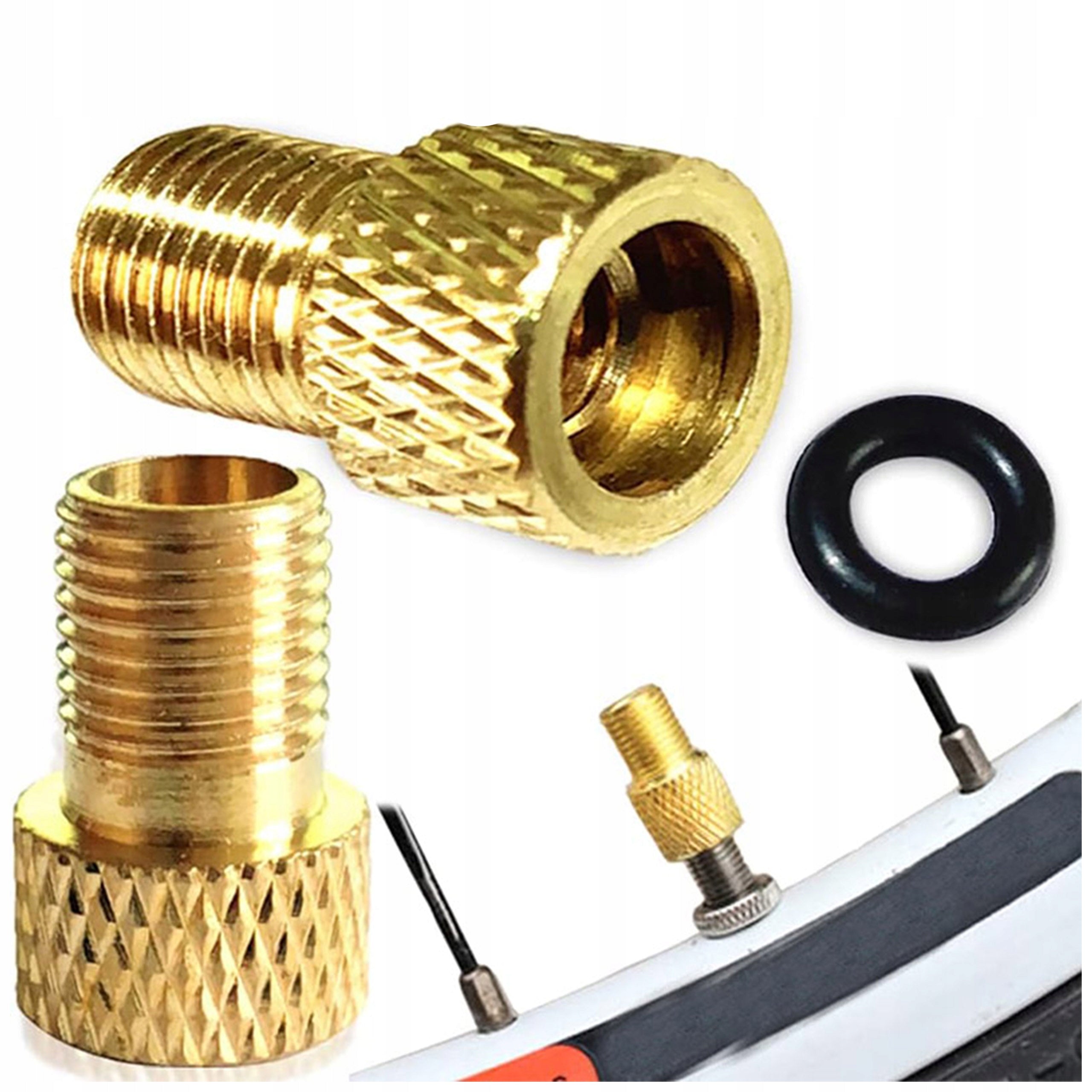 ADAPTER FOR BICYCLE VALVE PUMPING REDUCTION FROM FV/DV TO CAR AV