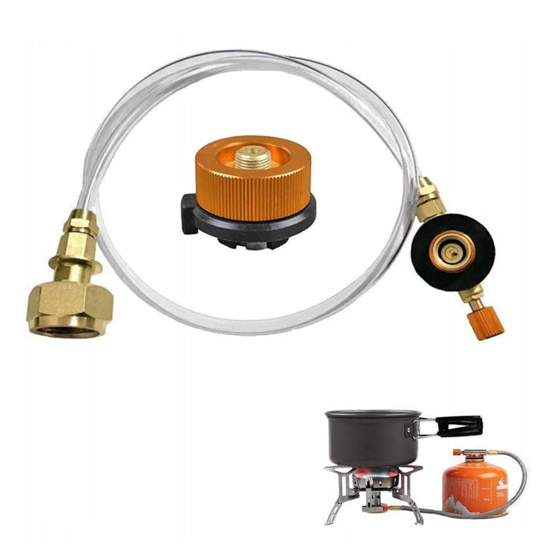 ADAPTER FOR FILLING CARTRIDGES FROM GAS CYLINDER PROPANE LPG HOSE 60CM