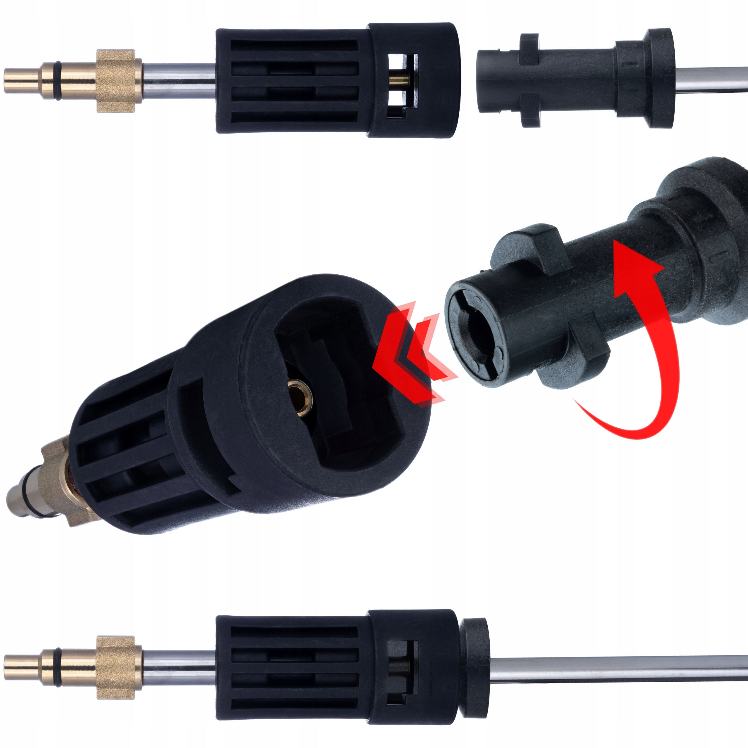 ADAPTER FOR PARKSIDE LAVOR LAVORWASH WASHER TO KARCHER K BAYONET Manufacturer code 7A09-COVX