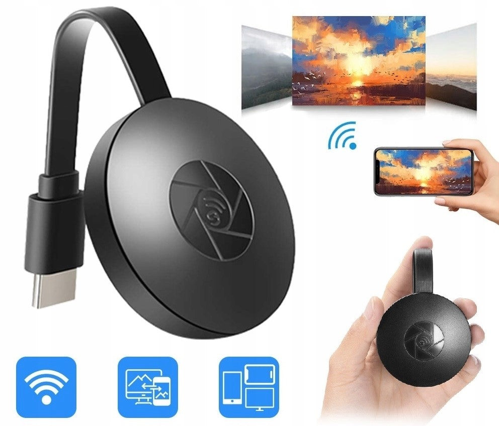 ADAPTER G2 HDMI WIFI CHROMECAST STREAM HD WECAST WIRELESS MIRRORSCREEN Packaging status original
