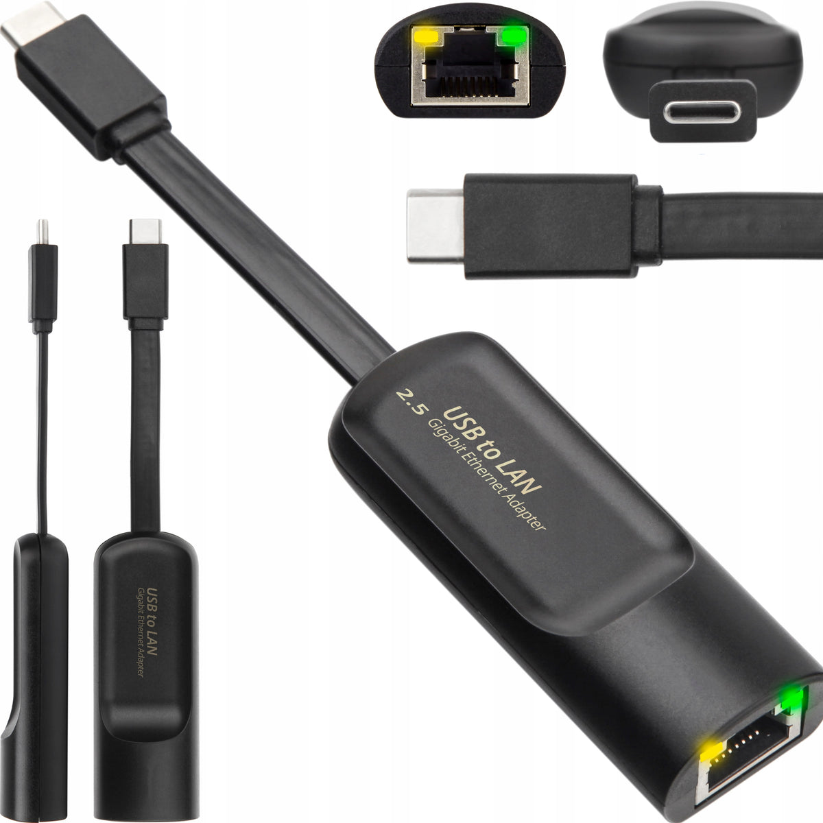 ADAPTER GIGABIT NETWORK ADAPTER LAN RJ45 2500M 2.5GbE USB TYPE C Manufacturer code TK-156GEC