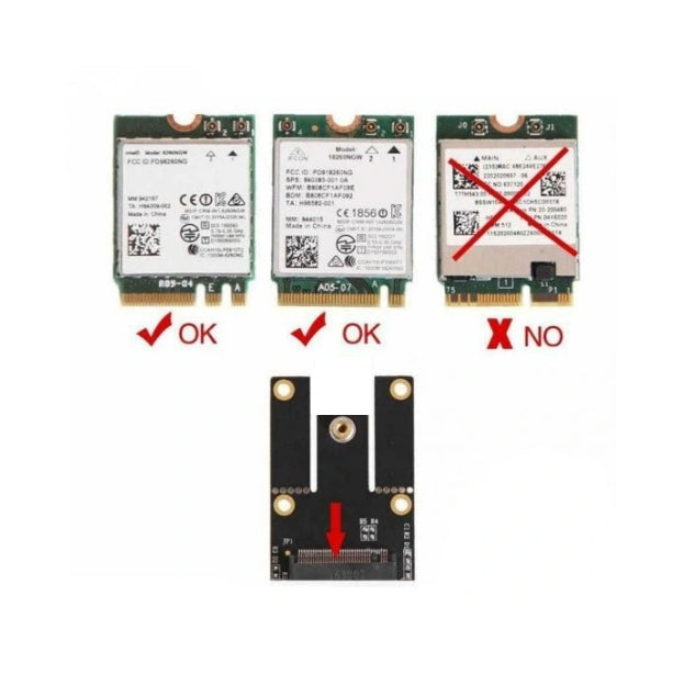 ADAPTER M.2 CONVERTER NGFF MINI PCI-E WIFI BT Manufacturer code 7062