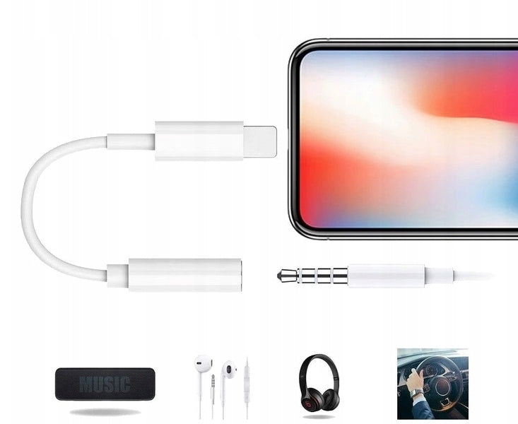 ADAPTER MINI JACK 3,5MM CABLE FOR LIGHTNING IPHONE 12 13 14 PRO Packaging status original