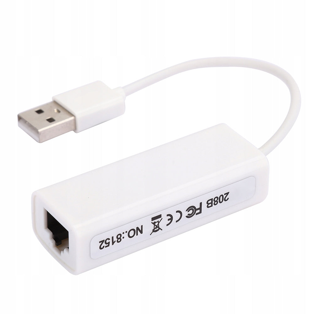 ADAPTER NETWORK CARD USB 2.0 RJ45 WHITE Manufacturer no brand