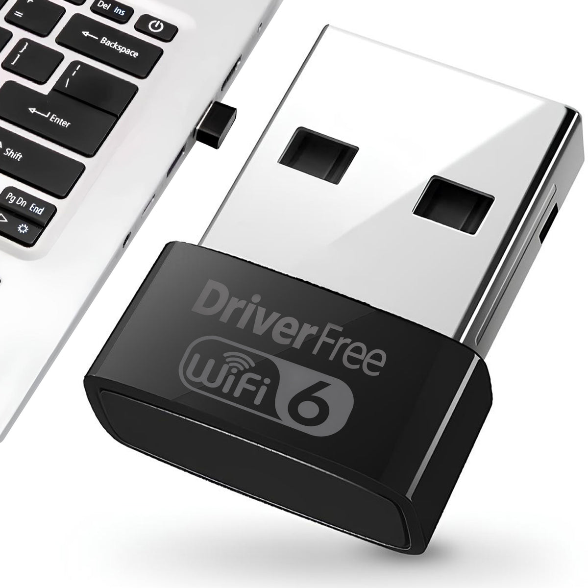 ADAPTER NETWORK CARD WiFi6 Wi-Fi TO USB 900Mbps 5GHz NANO WPA3 DUAL BAND
